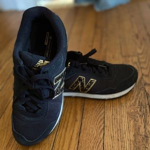 Black & Gold New balance sneakers